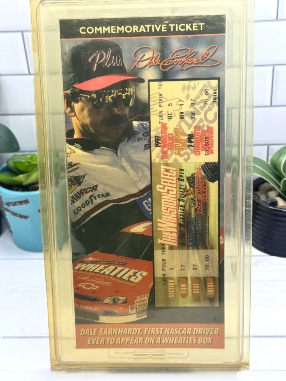 Dale Earnhardt 1997 Commemorative Ticket NASCAR Limited Edition